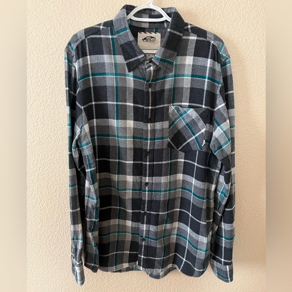 L/S Vans Plaid Button Down